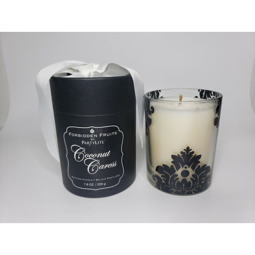 PartyLite Forbidden‎ Fruits Jar Candle 7.8oz Coconut Caress P18E/G24B127